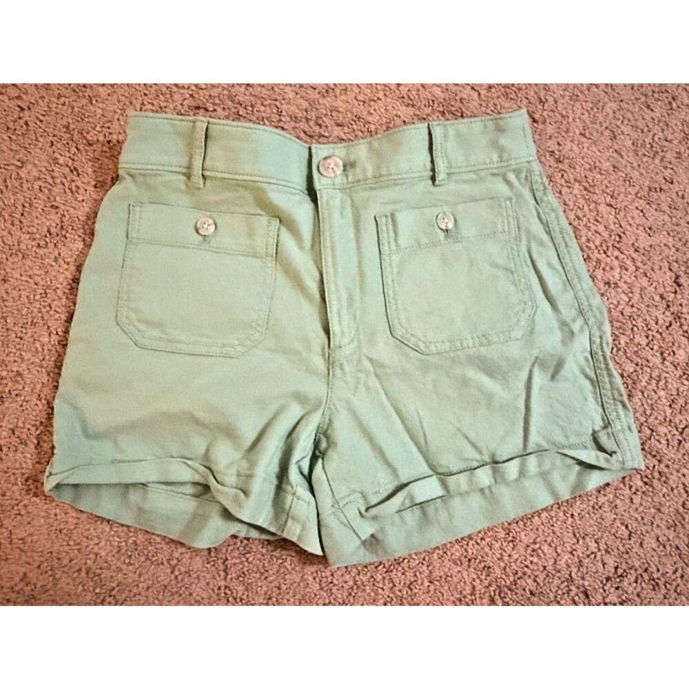 Loft The Palmer Shorts in Green - Size 2